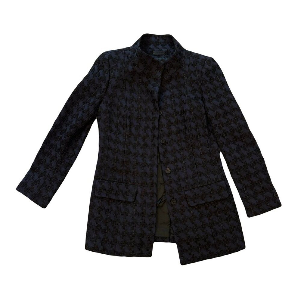 STYLE Paris Houndstooth Long Coat